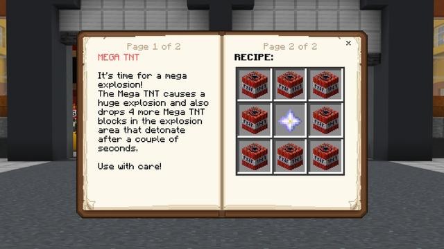 Screenshot of the Minecraft Bedrock Marketplace product MEGA TNT created by GoE-Craft.