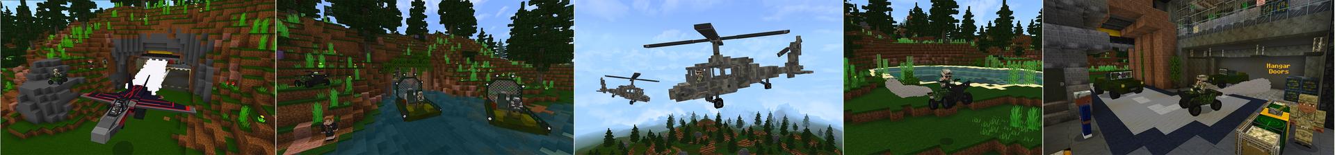 Panorama of the Minecraft Bedrock Marketplace product Military Underground Base created by GoE-Craft.