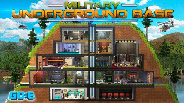 Thumbnail of the Minecraft Bedrock Marketplace product Military Underground Base created by GoE-Craft.