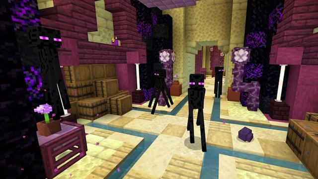 Screenshot of the Minecraft Bedrock Marketplace product Mob Heads Village created by GoE-Craft.
