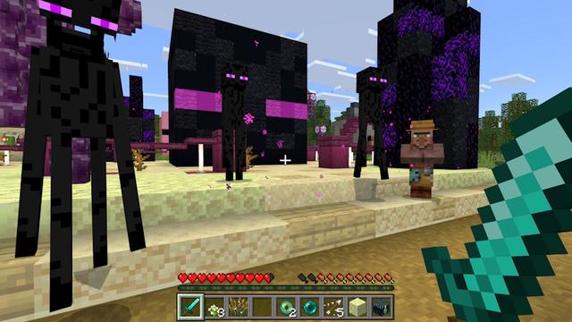 Screenshot of the Minecraft Bedrock Marketplace product Mob Heads Village created by GoE-Craft.