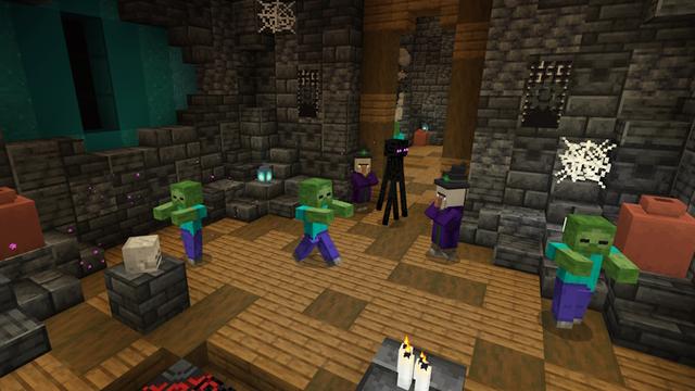 Screenshot of the Minecraft Bedrock Marketplace product Mob Heads Village created by GoE-Craft.