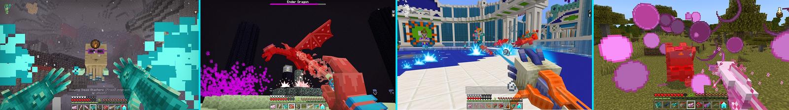Panorama of the Minecraft Bedrock Marketplace product Mob Weapons Aquatic Expansion created by GoE-Craft.