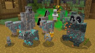 Screenshot of the Minecraft Bedrock Marketplace product Mobs are Ores created by GoE-Craft.
