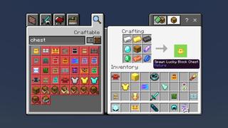 Screenshot of the Minecraft Bedrock Marketplace product MORE CHESTS created by GoE-Craft.