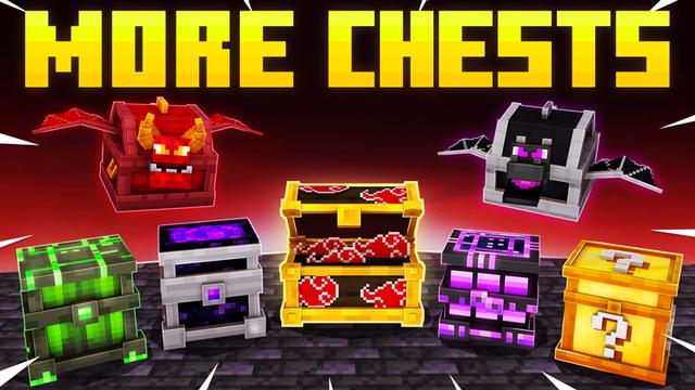 Thumbnail of the Minecraft Bedrock Marketplace product MORE CHESTS created by GoE-Craft.