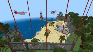 Screenshot of the Minecraft Bedrock Marketplace product Most Secure Beach created by GoE-Craft.