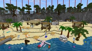 Screenshot of the Minecraft Bedrock Marketplace product Most Secure Beach created by GoE-Craft.