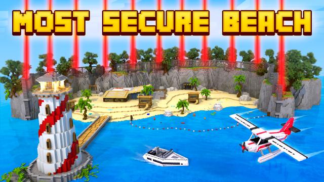 Thumbnail of the Minecraft Bedrock Marketplace product Most Secure Beach created by GoE-Craft.