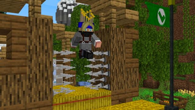 Screenshot of the Minecraft Bedrock Marketplace product Mountain Parkour & Droppers created by GoE-Craft.