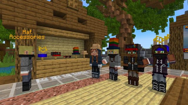 Screenshot of the Minecraft Bedrock Marketplace product Mountain Parkour & Droppers created by GoE-Craft.