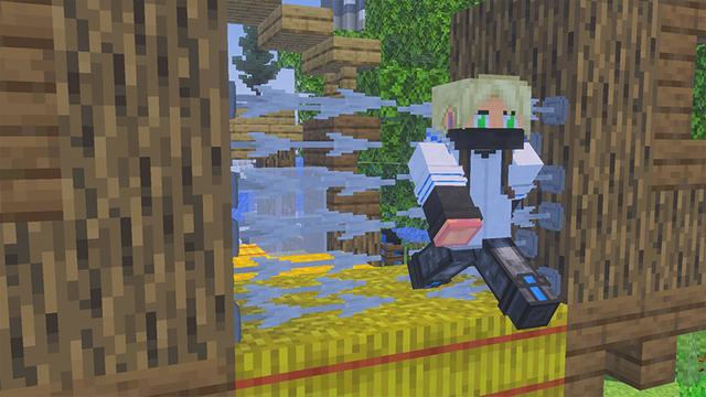 Screenshot of the Minecraft Bedrock Marketplace product Mountain Parkour & Droppers created by GoE-Craft.