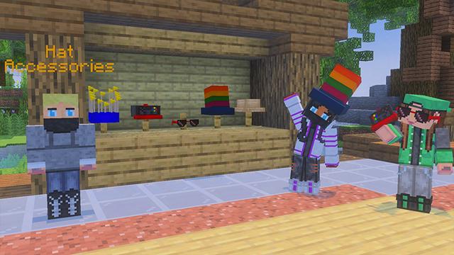 Screenshot of the Minecraft Bedrock Marketplace product Mountain Parkour & Droppers created by GoE-Craft.