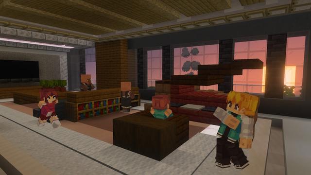 Screenshot of the Minecraft Bedrock Marketplace product Mountainside Mansion created by GoE-Craft.