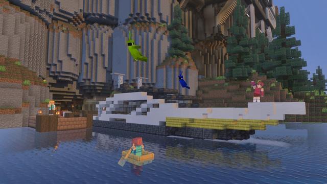 Screenshot of the Minecraft Bedrock Marketplace product Mountainside Mansion created by GoE-Craft.