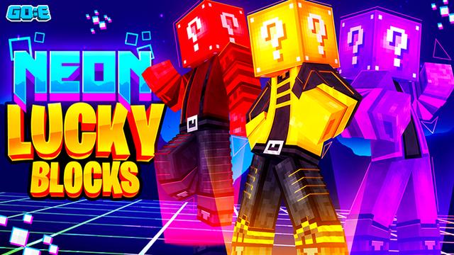 Thumbnail of the Minecraft Bedrock Marketplace product Neon Lucky Blocks created by GoE-Craft.