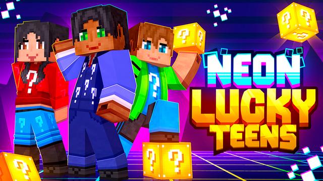Thumbnail of the Minecraft Bedrock Marketplace product Neon Lucky Teens created by GoE-Craft.