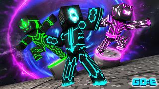 Thumbnail of the Minecraft Bedrock Marketplace product Neon Robots - Infinity created by GoE-Craft.