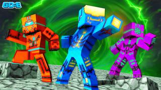 Thumbnail of the Minecraft Bedrock Marketplace product Neon Robots 3 created by GoE-Craft.