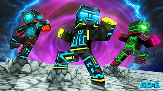 Thumbnail of the Minecraft Bedrock Marketplace product Neon Robots 2 created by GoE-Craft.