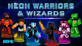Thumbnail of the Minecraft Bedrock Marketplace product Neon Warriors & Wizards created by GoE-Craft.