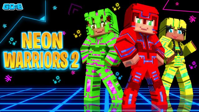 Thumbnail of the Minecraft Bedrock Marketplace product Neon Warriors 2 created by GoE-Craft.
