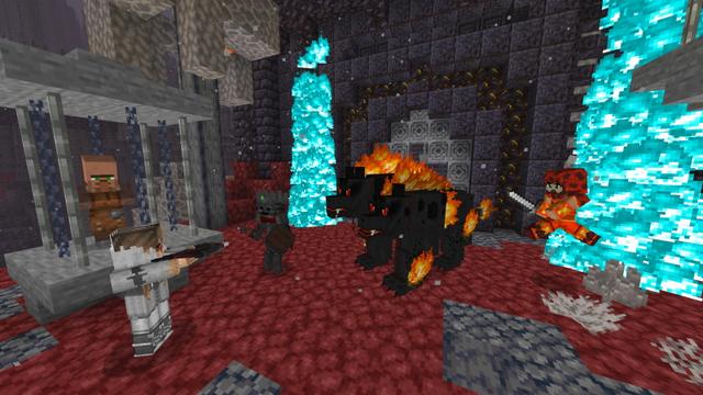 Screenshot of the Minecraft Bedrock Marketplace product Nether Secret Base created by GoE-Craft.