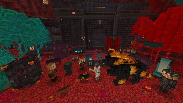 Screenshot of the Minecraft Bedrock Marketplace product Nether Secret Base created by GoE-Craft.