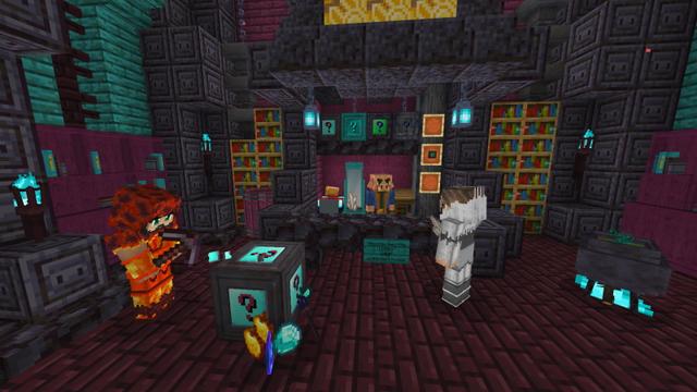 Screenshot of the Minecraft Bedrock Marketplace product Nether Secret Base created by GoE-Craft.