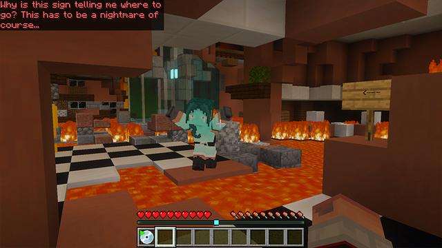 Screenshot of the Minecraft Bedrock Marketplace product Nightmare Parkour created by GoE-Craft.