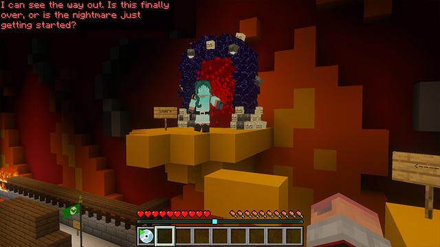 Screenshot of the Minecraft Bedrock Marketplace product Nightmare Parkour created by GoE-Craft.