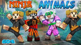 Thumbnail of the Minecraft Bedrock Marketplace product Ninja Animals created by GoE-Craft.