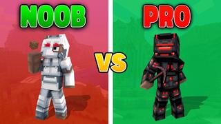 Thumbnail of the Minecraft Bedrock Marketplace product Noob vs Pro Armor created by GoE-Craft.