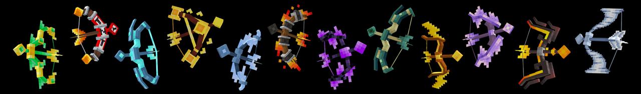 Panorama of the Minecraft Bedrock Marketplace product OP BOWS created by GoE-Craft.
