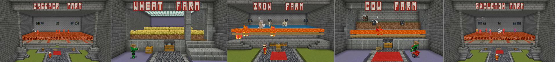 Panorama of the Minecraft Bedrock Marketplace product Original Factions Base created by GoE-Craft.
