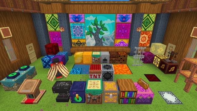 Screenshot of the Minecraft Bedrock Marketplace product Paisley Craft - Texture Pack created by GoE-Craft.