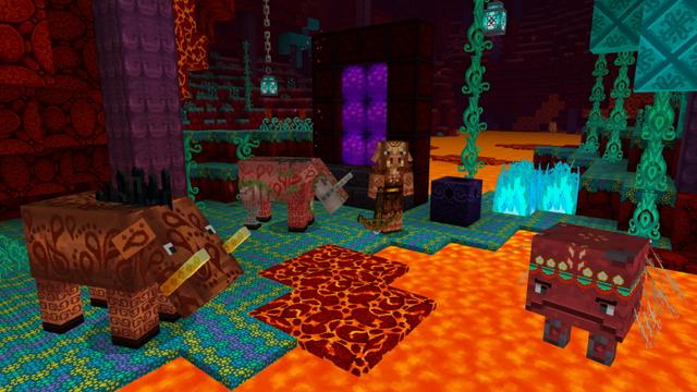 Screenshot of the Minecraft Bedrock Marketplace product Paisley Craft - Texture Pack created by GoE-Craft.