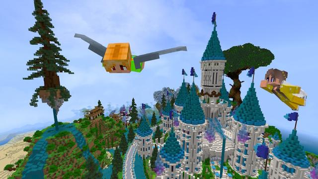 Screenshot of the Minecraft Bedrock Marketplace product Paradise Falls created by GoE-Craft.