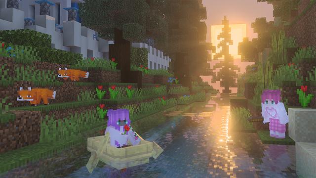 Screenshot of the Minecraft Bedrock Marketplace product Paradise Falls created by GoE-Craft.