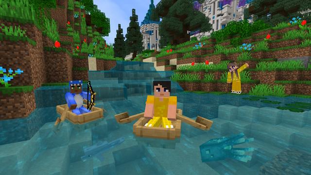 Screenshot of the Minecraft Bedrock Marketplace product Paradise Falls created by GoE-Craft.