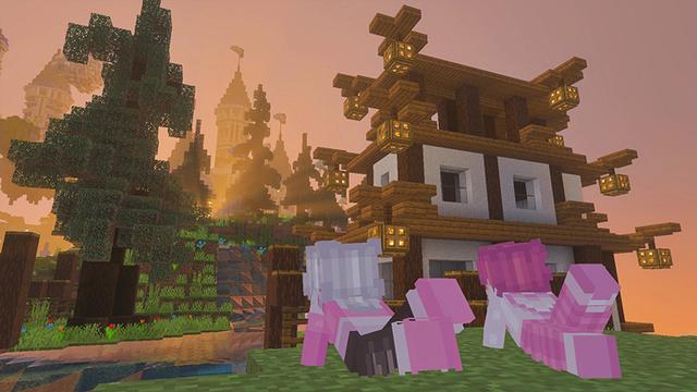Screenshot of the Minecraft Bedrock Marketplace product Paradise Falls created by GoE-Craft.