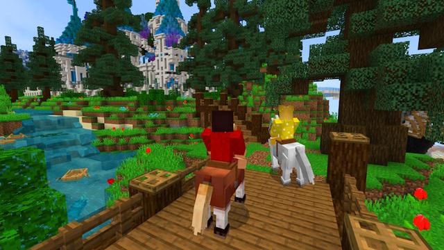 Screenshot of the Minecraft Bedrock Marketplace product Paradise Falls created by GoE-Craft.