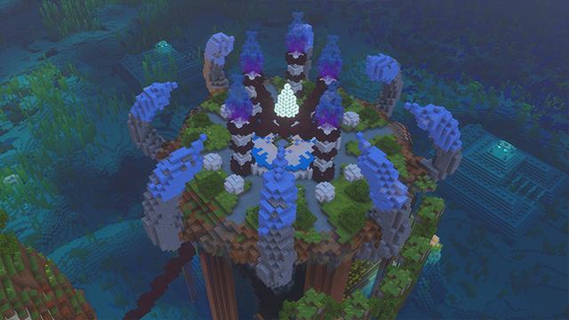 Screenshot of the Minecraft Bedrock Marketplace product Paradise Falls created by GoE-Craft.