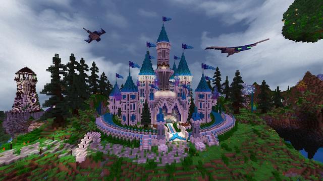 Screenshot of the Minecraft Bedrock Marketplace product Paradise Falls created by GoE-Craft.