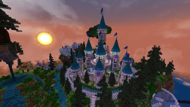 Screenshot of the Minecraft Bedrock Marketplace product Paradise Falls created by GoE-Craft.