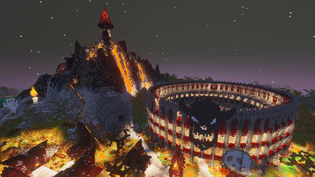 Screenshot of the Minecraft Bedrock Marketplace product Park of Horrors created by GoE-Craft.
