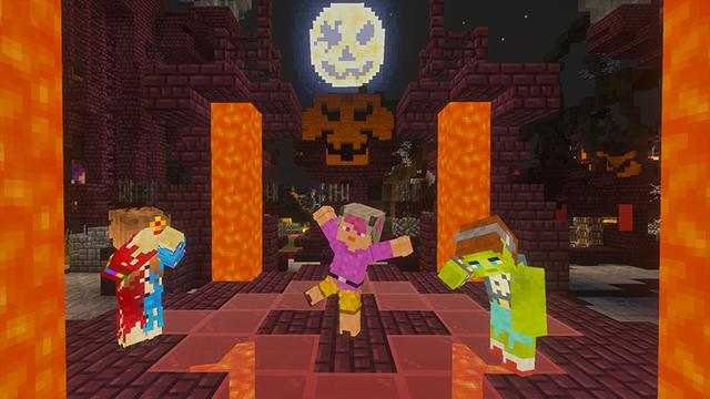 Screenshot of the Minecraft Bedrock Marketplace product Park of Horrors created by GoE-Craft.