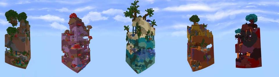Panorama of the Minecraft Bedrock Marketplace product Parkour Chunks created by GoE-Craft.