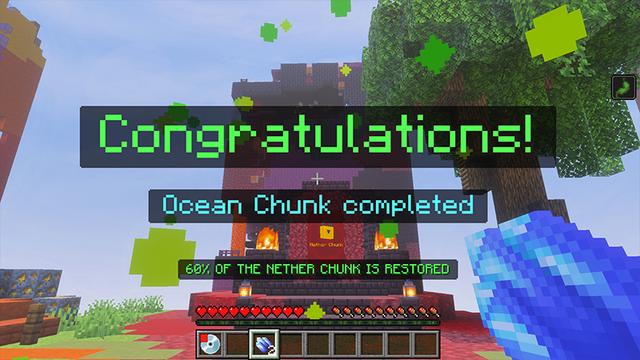 Screenshot of the Minecraft Bedrock Marketplace product Parkour Chunks created by GoE-Craft.