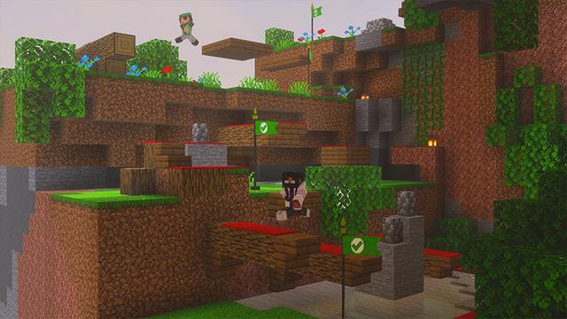 Screenshot of the Minecraft Bedrock Marketplace product Parkour Chunks created by GoE-Craft.